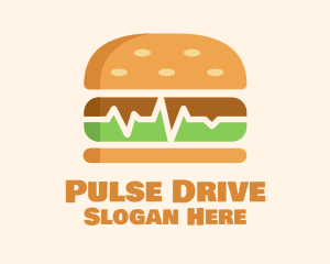 Hamburger Sandwich Food logo
