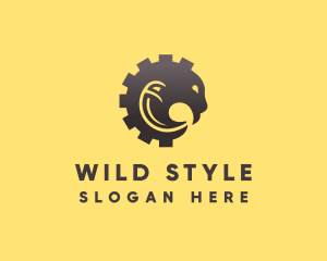 Wild Mechanical Cog logo design