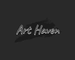 Art Paint Handwriting logo design