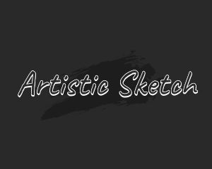 Art Paint Handwriting logo design