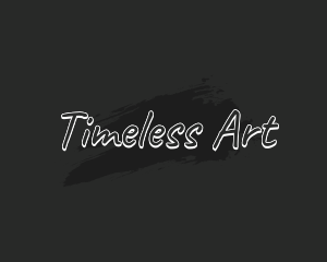 Art Paint Handwriting logo design