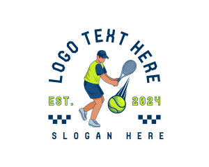 Tennis Racket Player logo