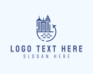 Airplane Delivery Shipping logo