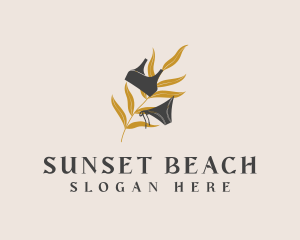 Tropical Leaf Beachwear  logo design