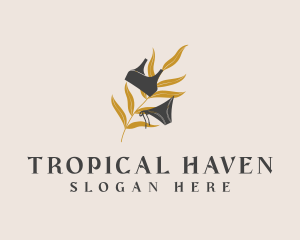 Tropical Leaf Beachwear  logo design