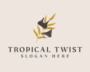 Tropical Leaf Beachwear  logo design