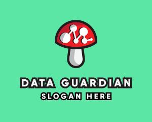 Data Mushroom Tech logo design