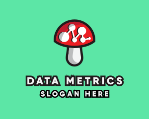 Data Mushroom Tech logo design