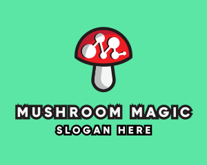 Data Mushroom Tech logo design