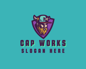 Viking Gamer Cap logo design