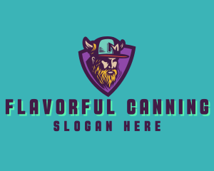 Viking Gamer Cap logo design