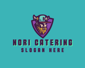 Viking Gamer Cap logo design