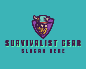 Viking Gamer Cap logo design