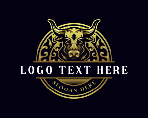 Elegant Bull Horn logo