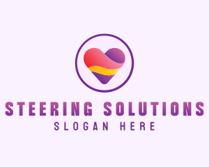 Dating Heart App logo design