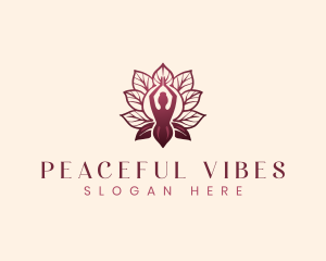 Leaf Holistic Zen Yoga logo design