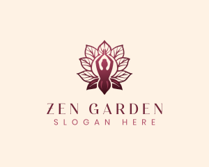 Leaf Holistic Zen Yoga logo design