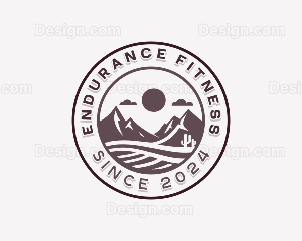 Sand Desert Hiking Logo