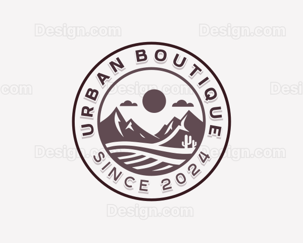 Sand Desert Hiking Logo
