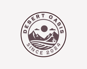 Sand Desert Hiking logo design