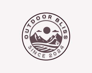 Sand Desert Hiking logo design