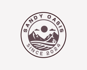 Sand Desert Hiking logo design