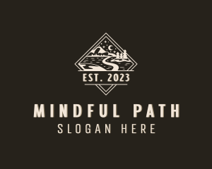 Pathway Mountain Road logo design