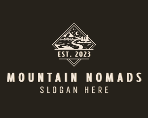 Pathway Mountain Road logo design