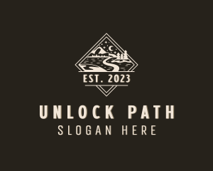 Pathway Mountain Road logo design