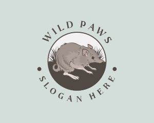 Rustic Wild Mouse logo design