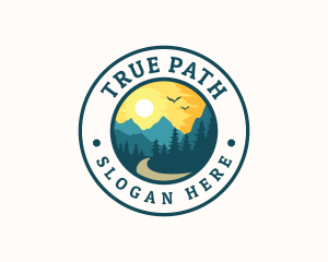 Forest Trail Mountain logo design