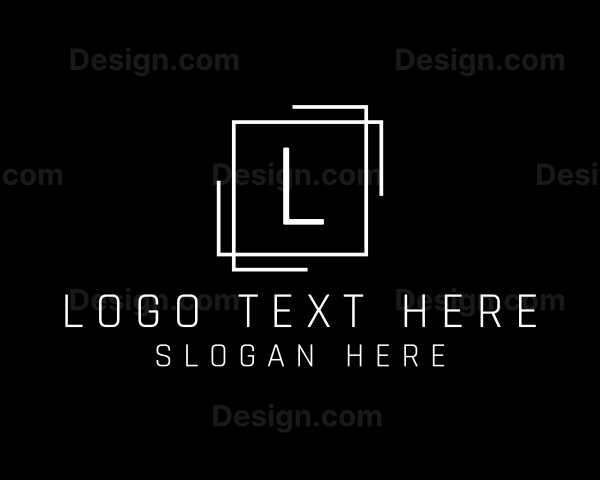 Architectural Square Frame Logo