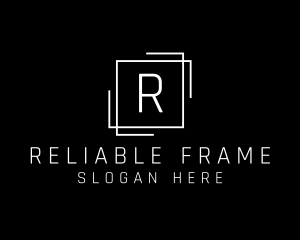 Architectural Square Frame logo design