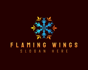 Ice Fire Temperature logo design