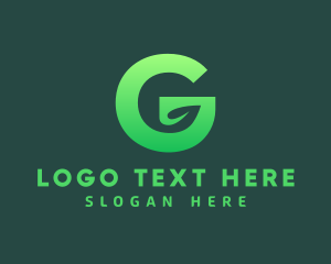 Organic Leaf Letter G Logo