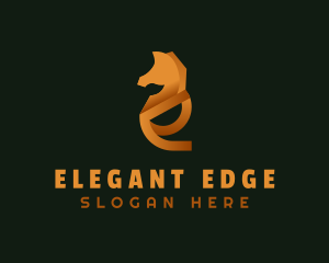 Elegant Horse Company Letter E logo design