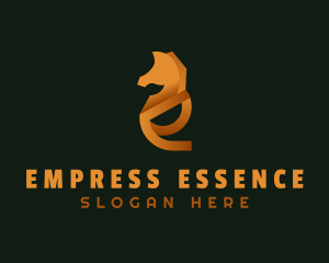 Elegant Horse Company Letter E logo design