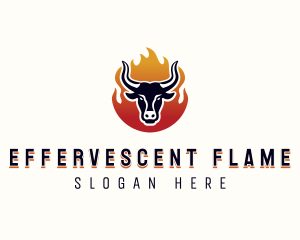 Flame Grilled Bbq logo design