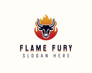 Flame Grilled Bbq logo design