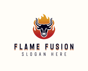 Flame Grilled Bbq logo design