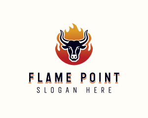 Flame Grilled Bbq logo design