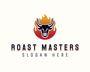 Flame Grilled Bbq logo design