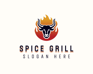 Flame Grilled Bbq logo design