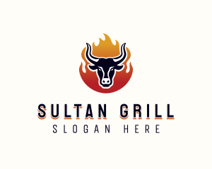 Flame Grilled Bbq logo design