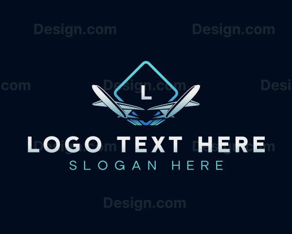 Airplane Flight Travel Logo