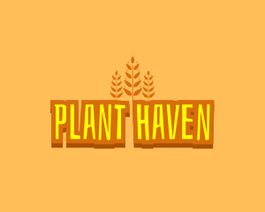 Withered Cartoon Plant logo design