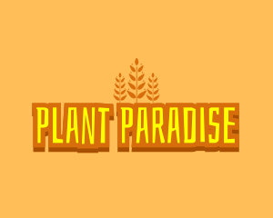 Withered Cartoon Plant logo design