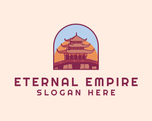 Chinese Temple Landmark logo