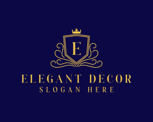 Elegant Royal Shield logo design