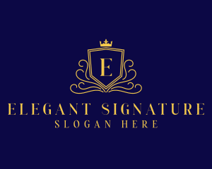 Elegant Royal Shield logo design